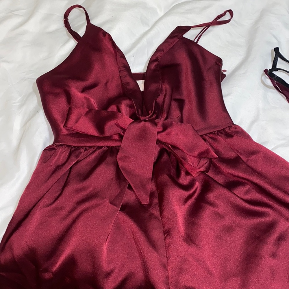 SHOWPO holiday red playsuit